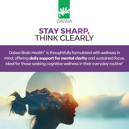 Daiwa Health Development brain health memory booster softgels supplement factual label details
