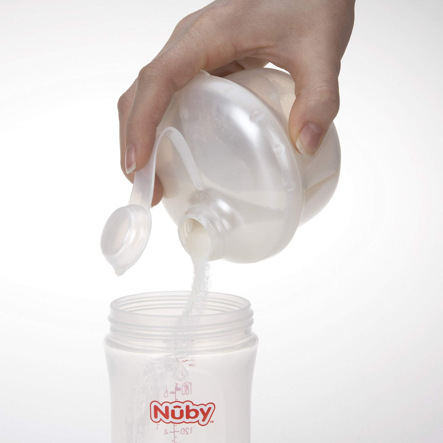 Compact portable formula storage container for diaper bags