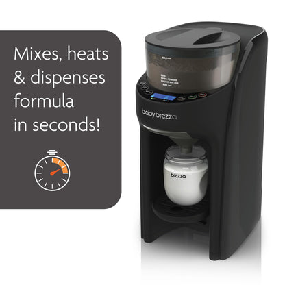 Side profile of Baby Brezza Formula Pro Advanced showing water tank