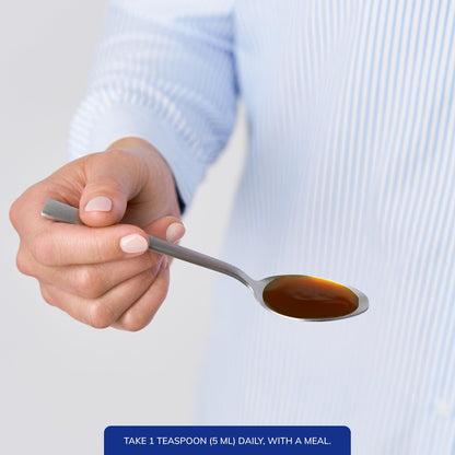 Hypoallergenic and vegetarian friendly liquid B complex vitamins packaging details