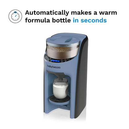 Baby Brezza automatic baby formula maker mixing a warm bottle instantly