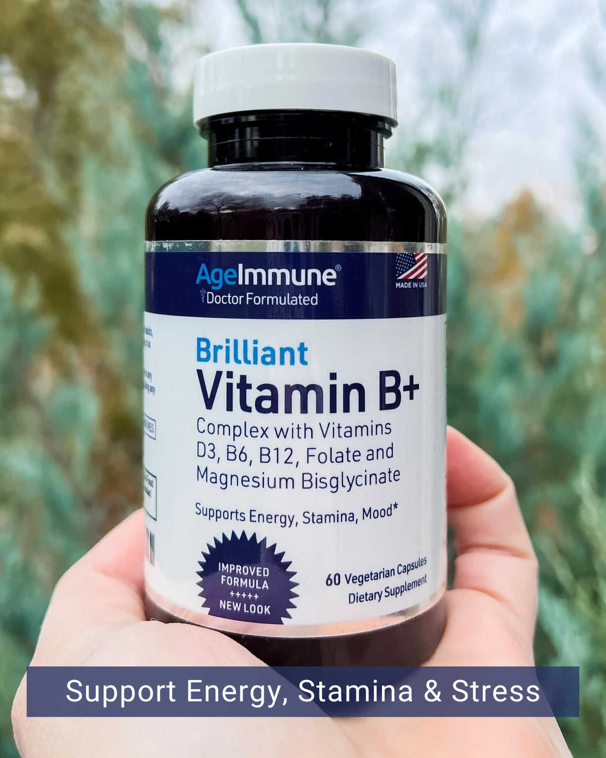 AgeImmune premium USA imported wellness supplement for daily energy and stamina