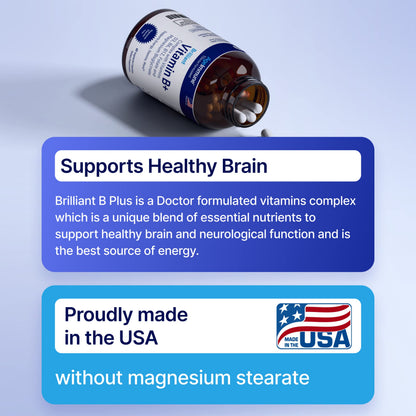 Authentic AgeImmune dietary vitamins container for nervous system and mood balance