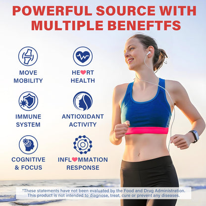 High bioavailability Antarctic krill oil capsules for cardiovascular health and immunity support.