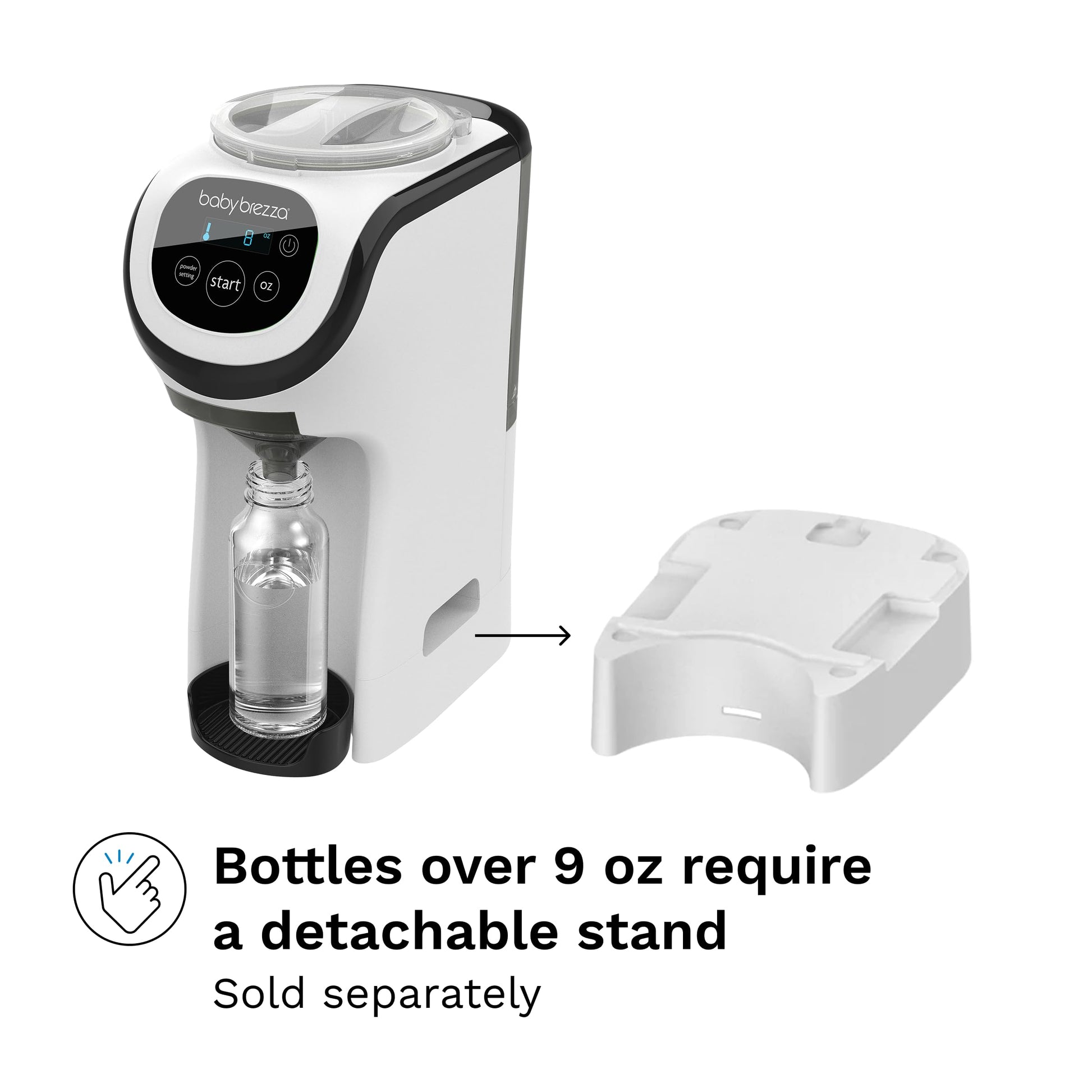 Authentic USA imported Baby Brezza formula maker packaging and device view