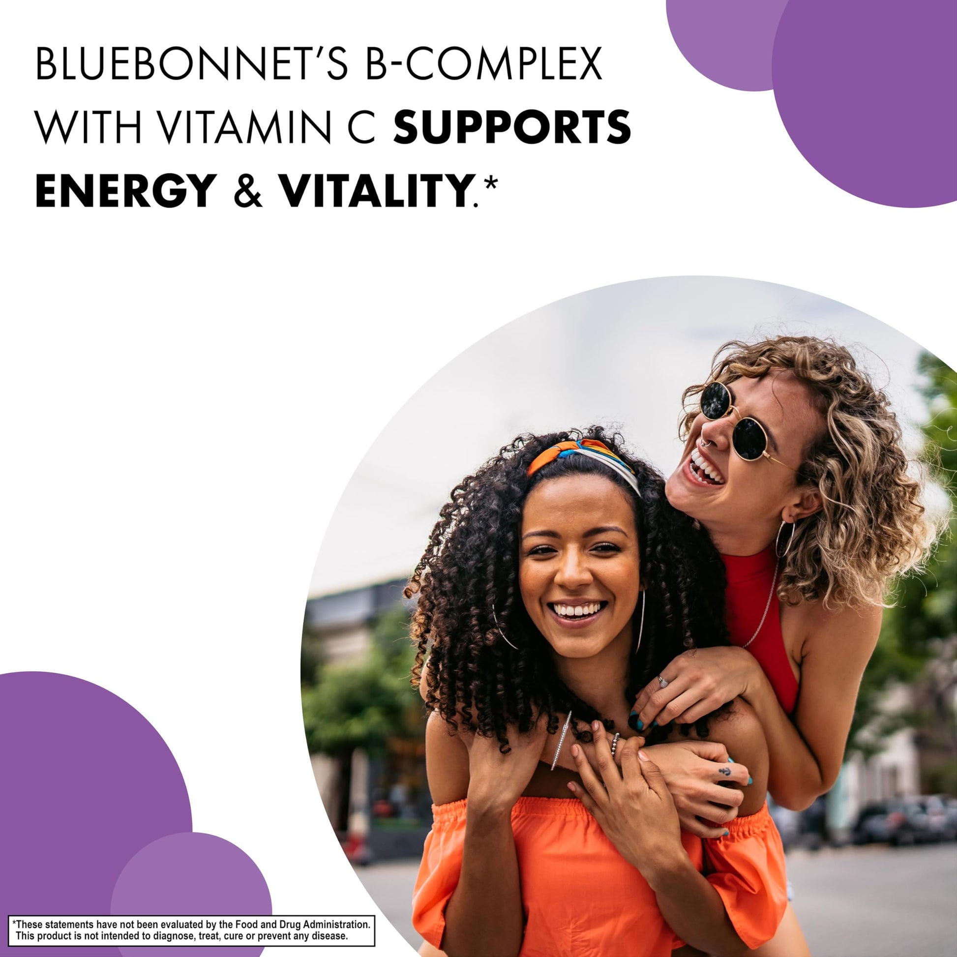 USA imported Bluebonnet Nutrition non-GMO gluten-free B complex capsules for daily vitality
