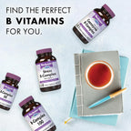 Bluebonnet Nutrition Stress B Complex dietary capsules showing kosher and soy-free certifications