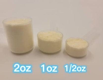 Babyola infant formula scoops in half ounce one ounce and two ounce sizes