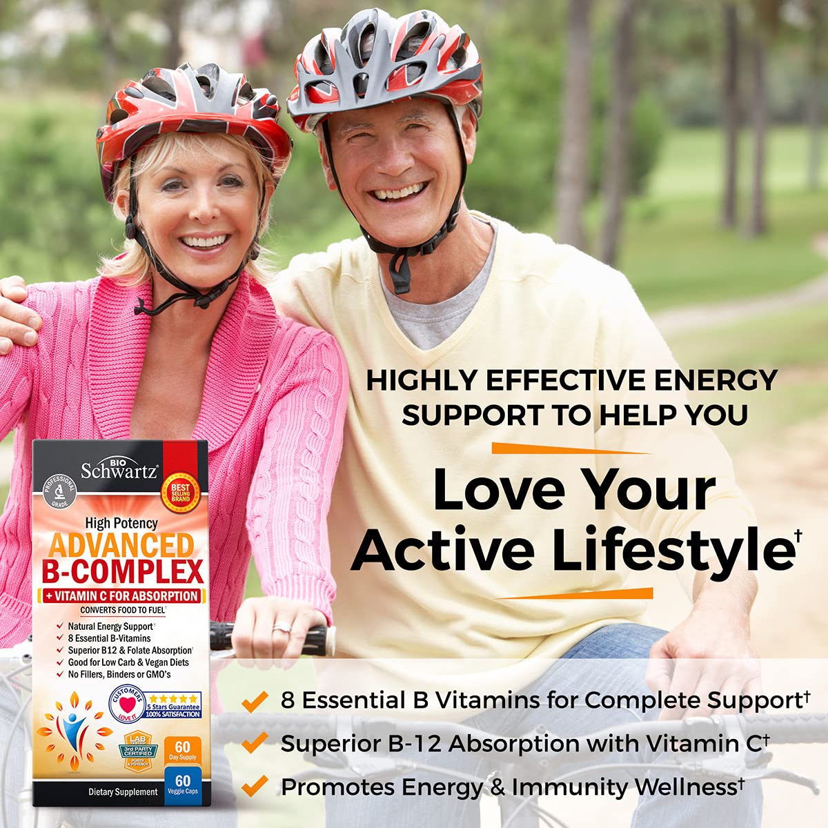 Advanced Vitamin B12 and Vitamin C capsules for maximum absorption and immune health