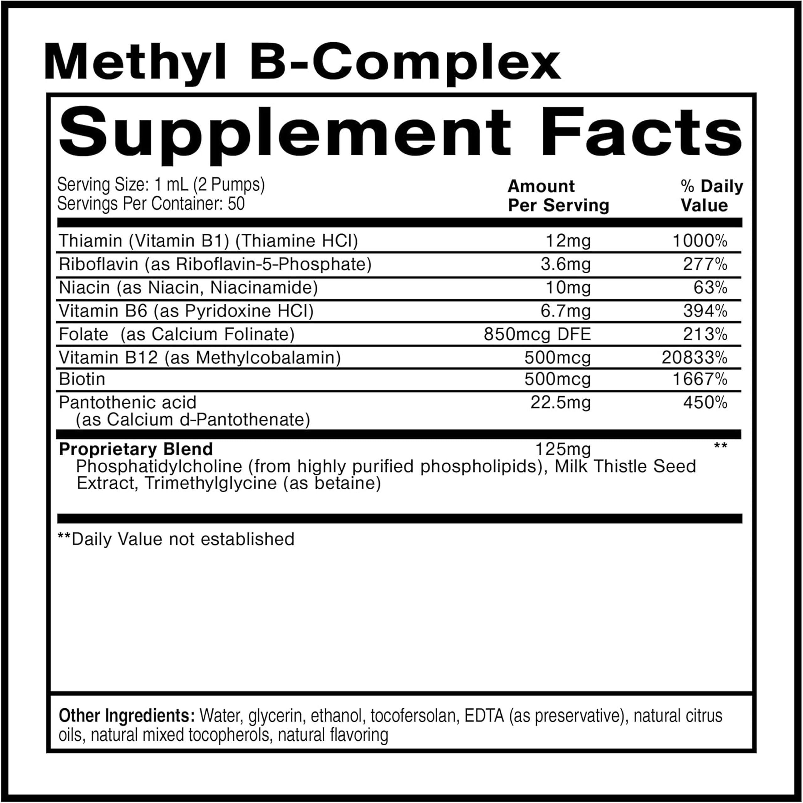 Quicksilver Scientific Liposomal Methyl B Complex liquid vitamin packaging details and pump dispenser.