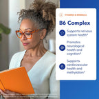Pure Encapsulations B6 Complex hypoallergenic vegetarian capsules showing premium clean ingredients