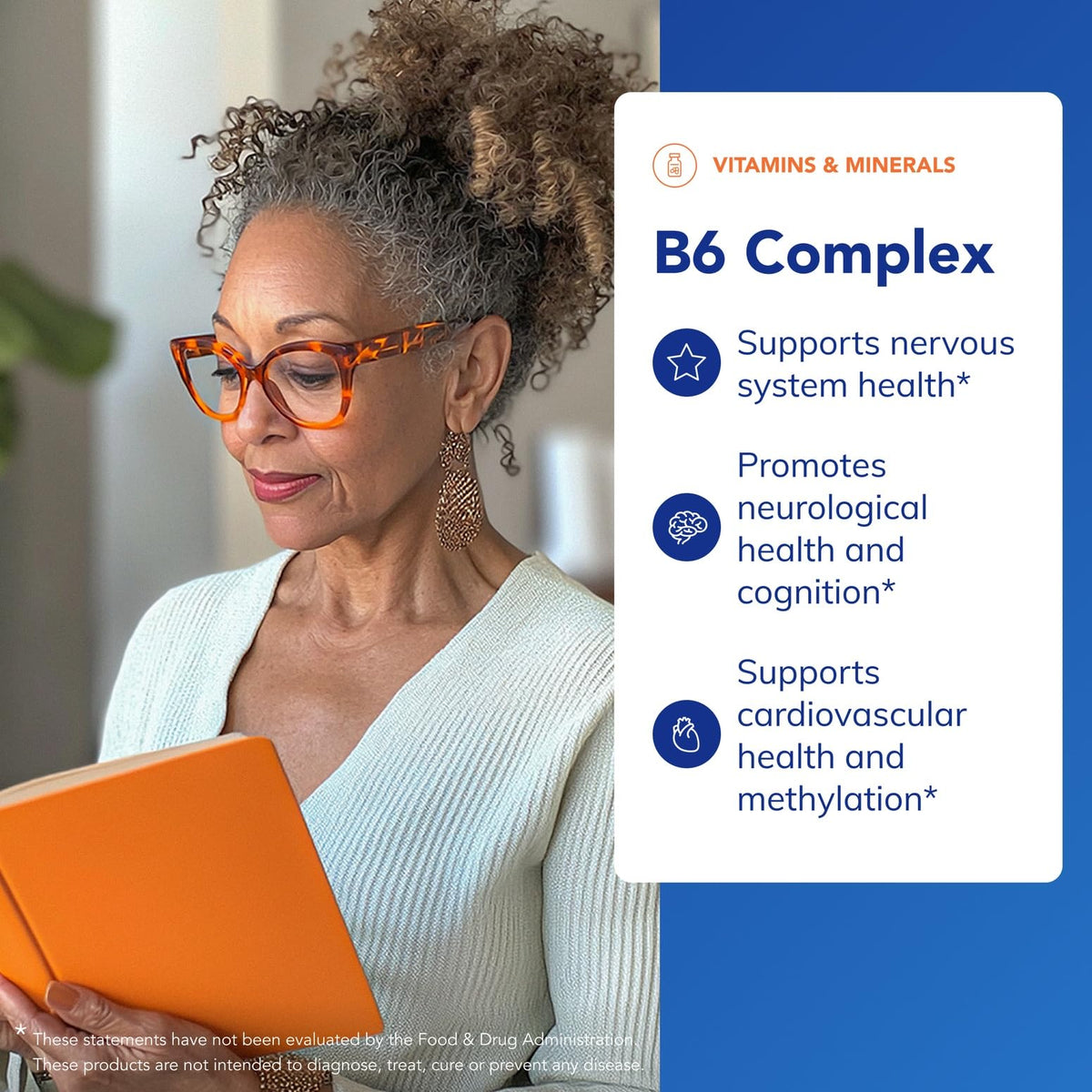 Pure Encapsulations B6 Complex hypoallergenic vegetarian capsules showing premium clean ingredients