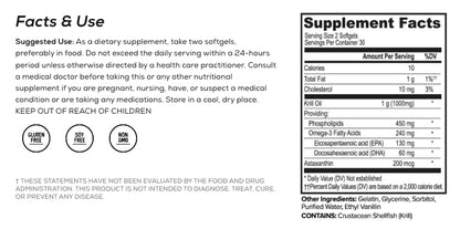 Nature's Bounty Krill Oil 30 softgels packaging display for cardiovascular support