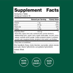 Standard Process Cataplex B nutritional label detailing whole food vitamin B ingredients.