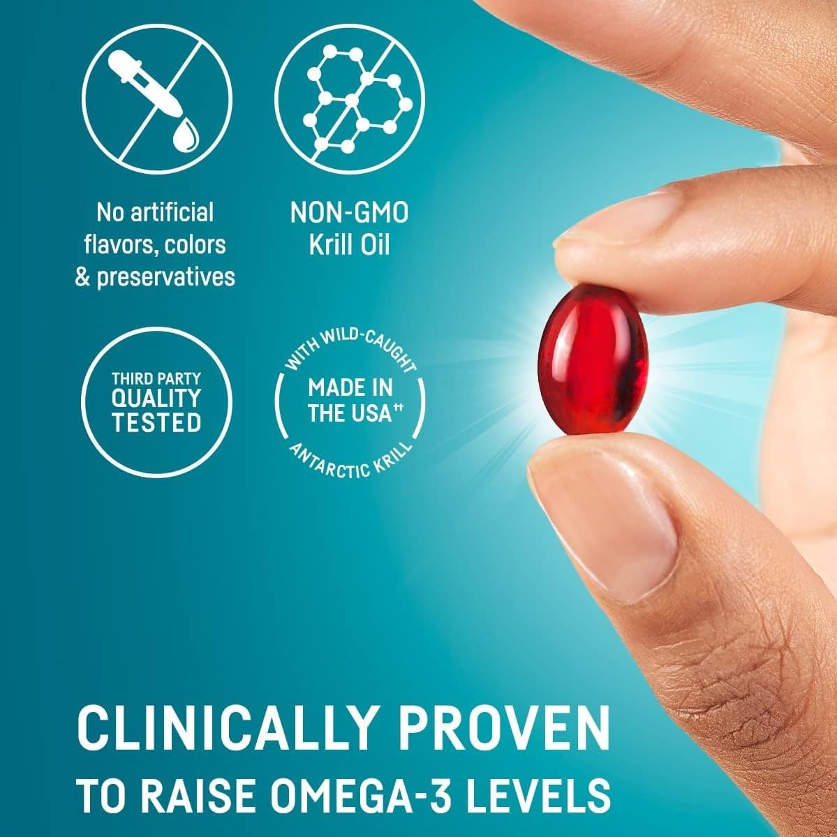 Authentic Kori Krill Oil imported premium Omega 3 supplement bottle