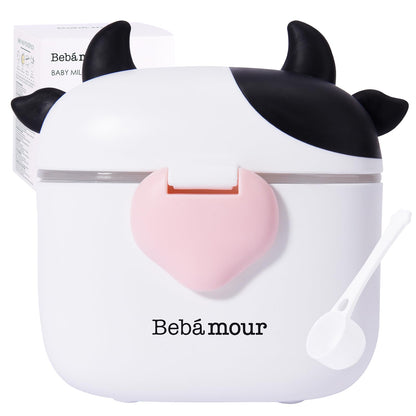 Bebamour baby powder storage container with 5 gram measuring scoop detached