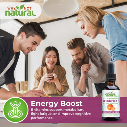 Authentic USA imported liquid vitamin B complex dropper bottle.
