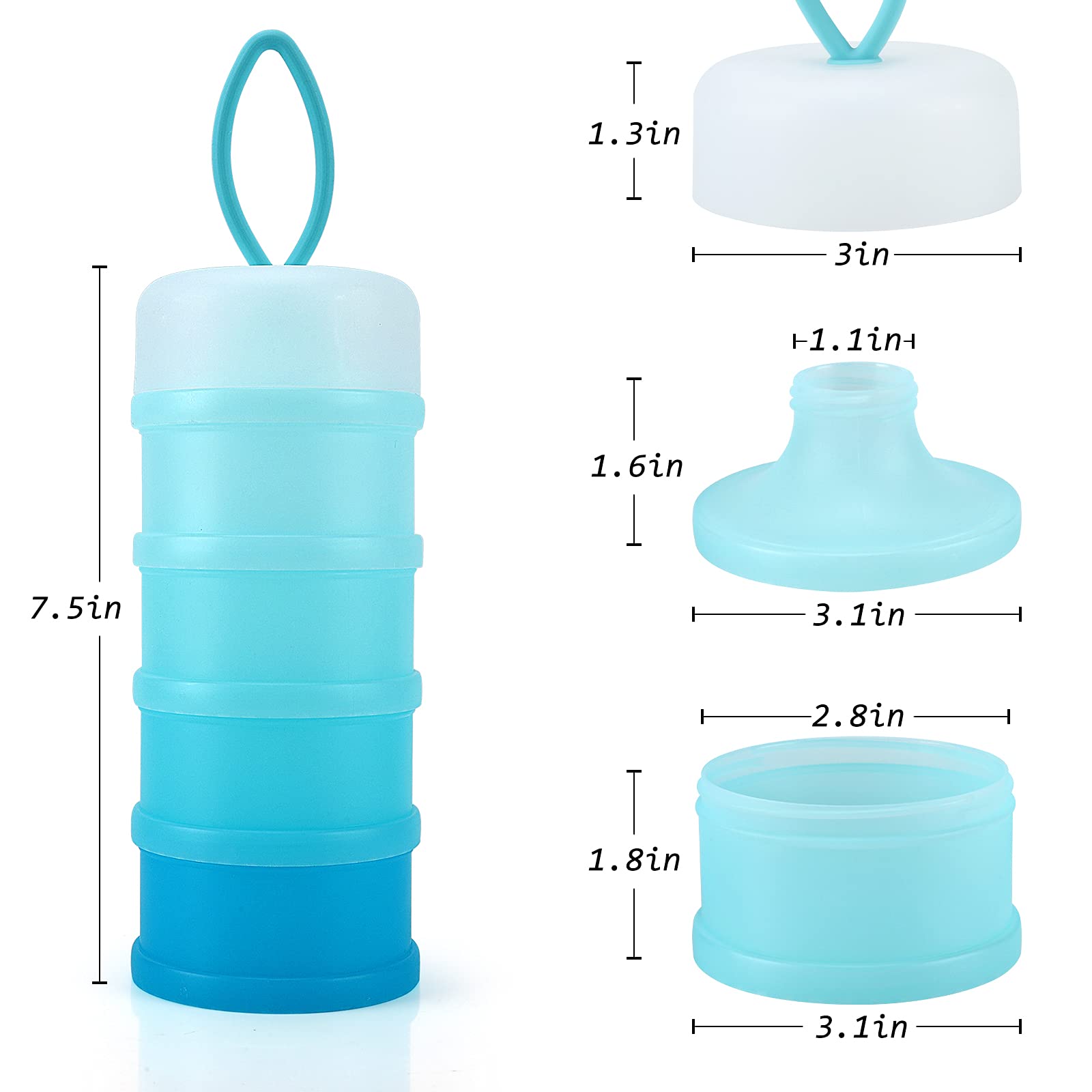 Close up of the secure interlocking seals on the portable snack container