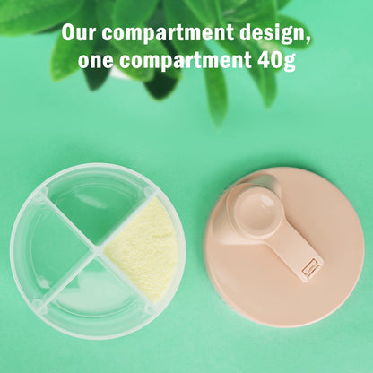 Pink portable travel formula dispenser for babies