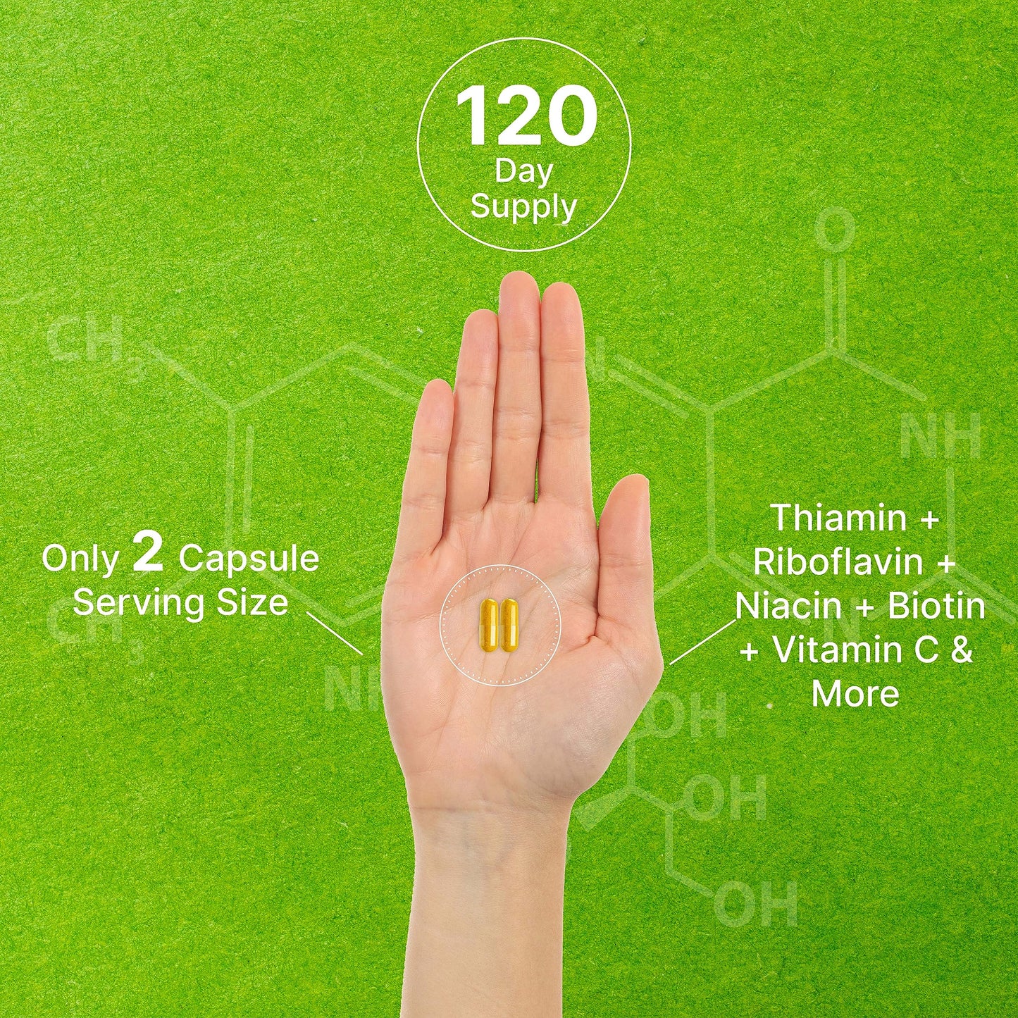 Non GMO gluten free vegan certified Deal Supplement Bioactive B complex bottles on clean background