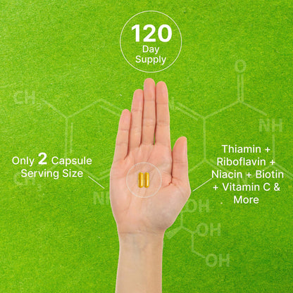 Non GMO gluten free vegan certified Deal Supplement Bioactive B complex bottles on clean background