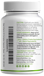 Authentic Deal Supplement active B complex capsules showing the two hundred and forty count pack detail
