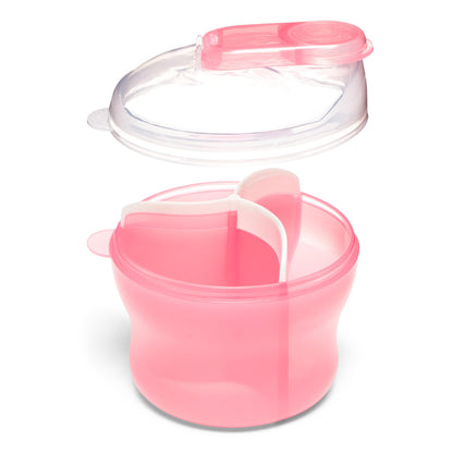 Munchkin formula dispenser with flexible leakproof seal close up