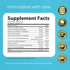 Side angle of NaturaLife Labs Vitamin B Complex bottle displaying clean supplement label features