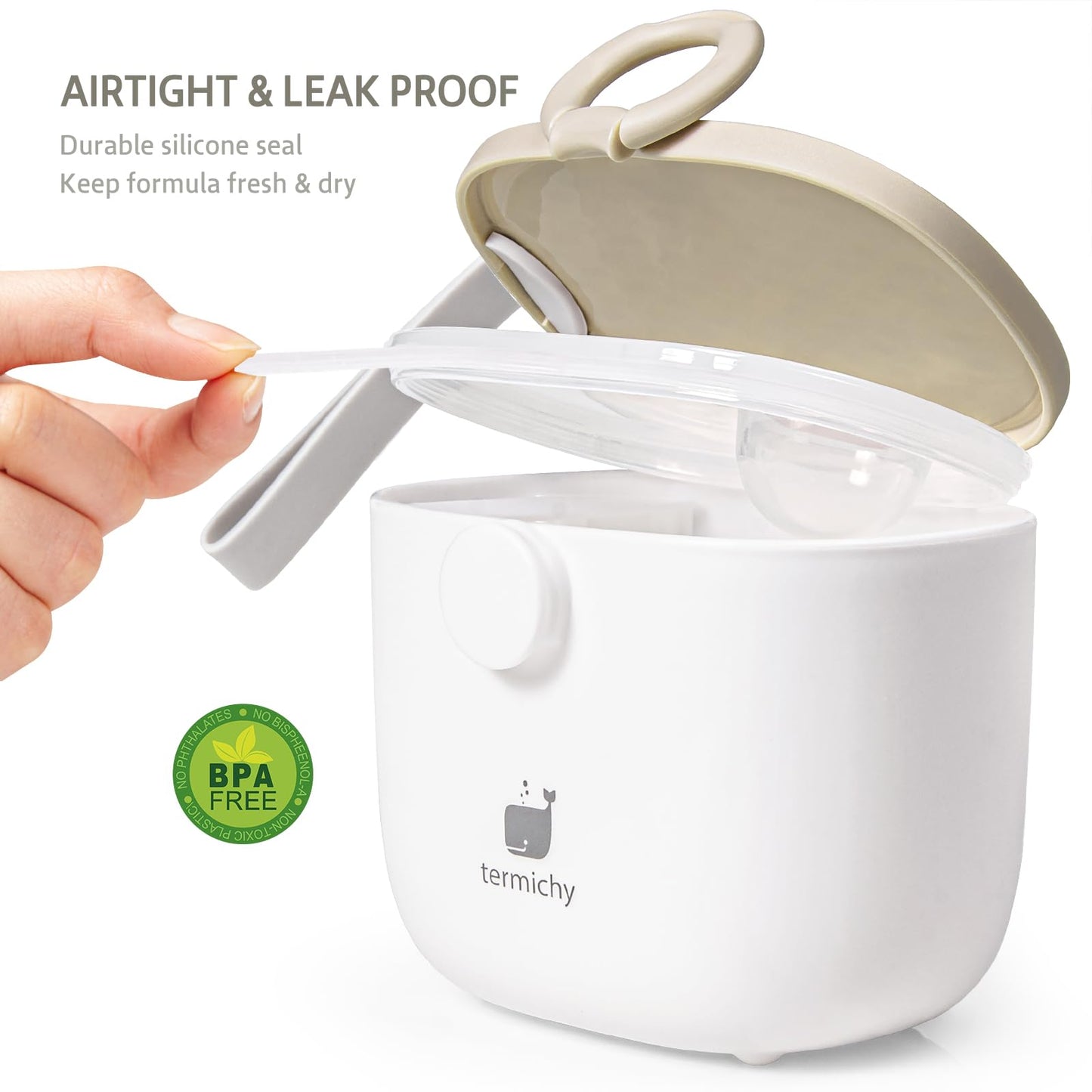 Termichy 500ml portable formula holder with secure carry handle for outdoor activities