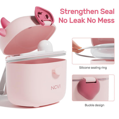 NCVI multipurpose baby snack container filled with fresh berries