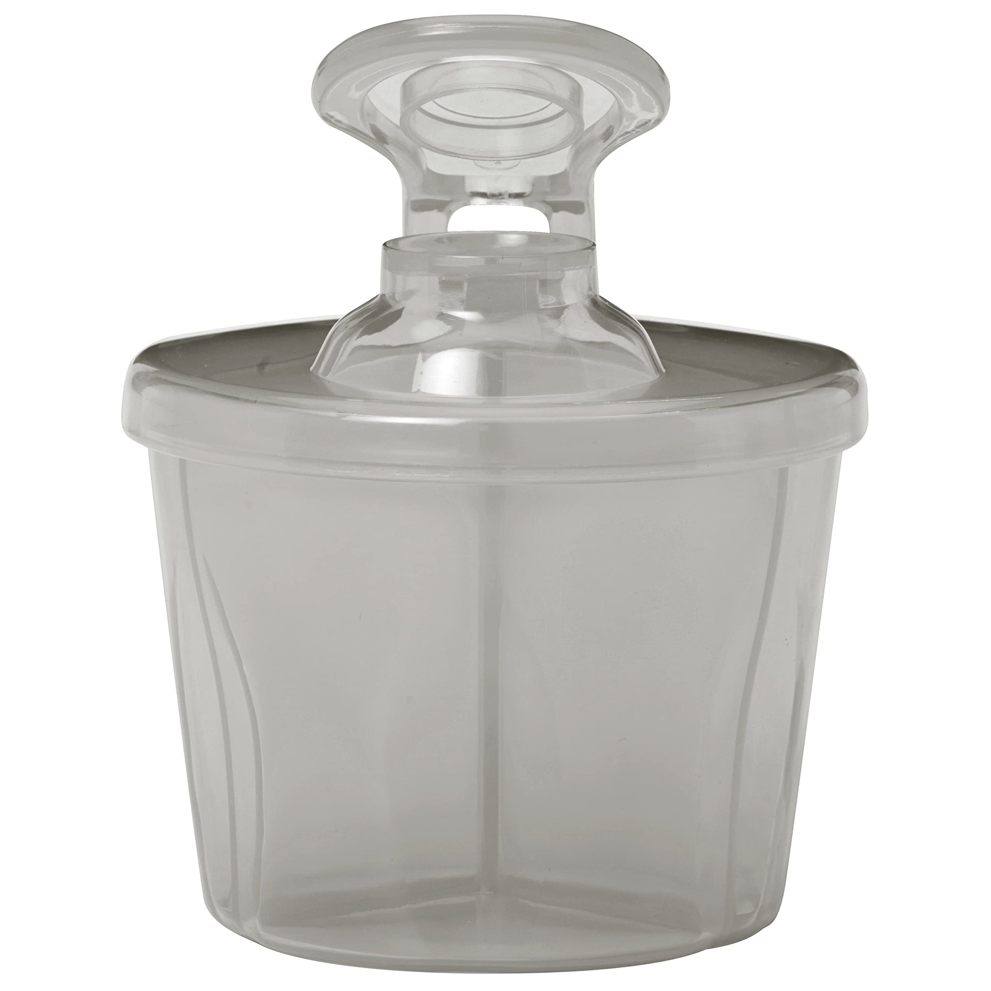 Side view of the portable Dr. Brown's formula dispenser showing the compact sleek design