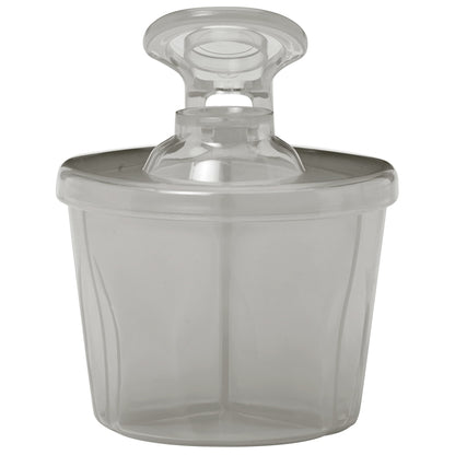 Side view of the portable Dr. Brown's formula dispenser showing the compact sleek design
