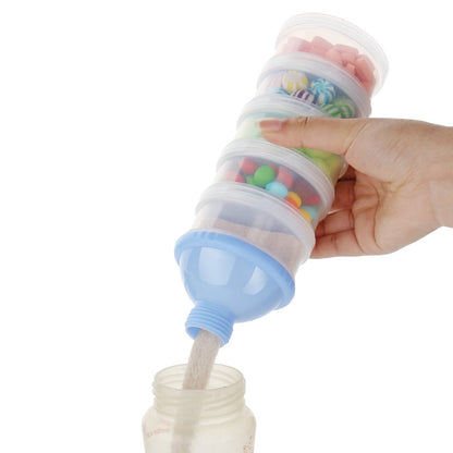 TARREXO BPA free kids snack organizer holding fruits and toddler biscuits in separate layers