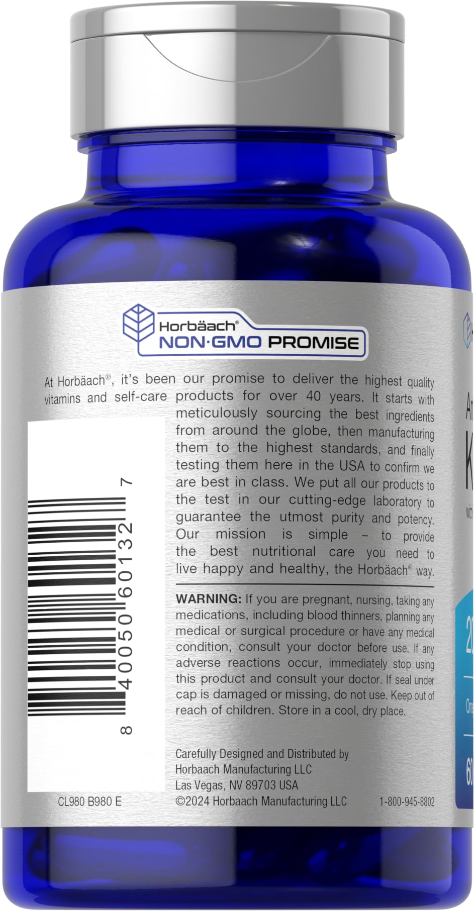 Horbäach Antarctic Krill Oil supplement with astaxanthin for cardiovascular health support