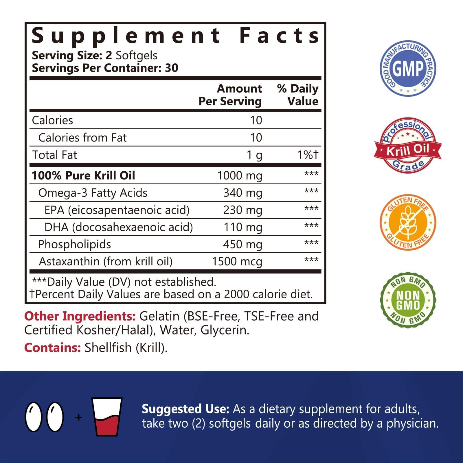 NatureMyst Krill Oil 60 softgels dietary supplement for heart and joint health
