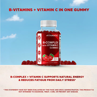 Vegetarian strawberry gummies containing biotin folate inositol and essential immunity supporting nutrients.