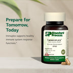 Standard Process Immuplex 90 Capsules premium antioxidant formula imported bottle side view.