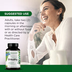 Methylated folate and active B12 dietary supplement bottle side panels