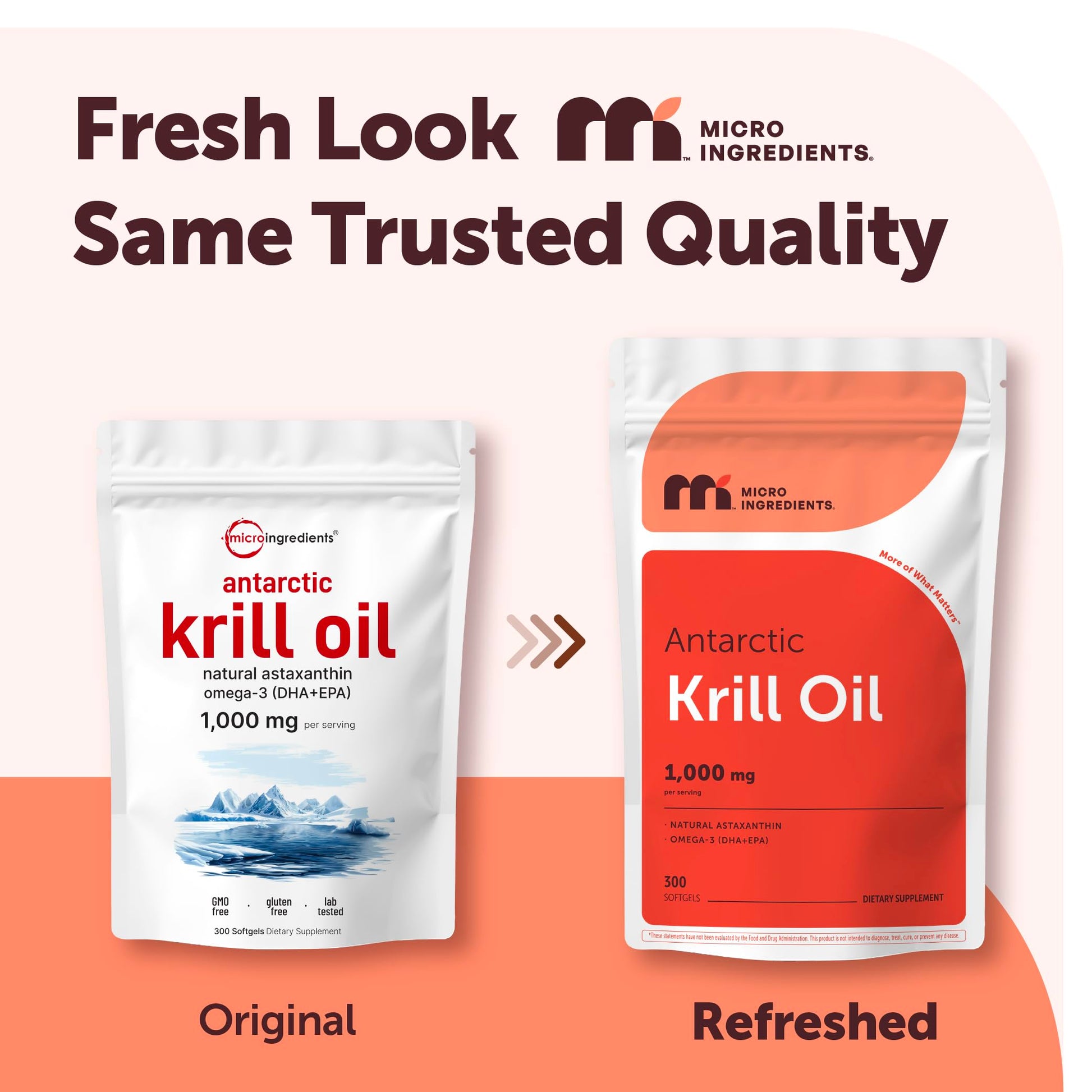 Micro Ingredients 300 softgels krill oil supplement packaging detail