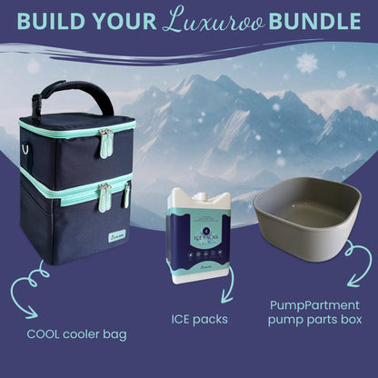 Luxuroo portable cooler bag for traveling moms