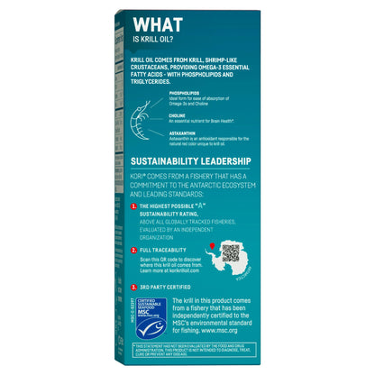 Premium Antarctic krill oil dietary supplement capsules showing natural deep red astaxanthin color
