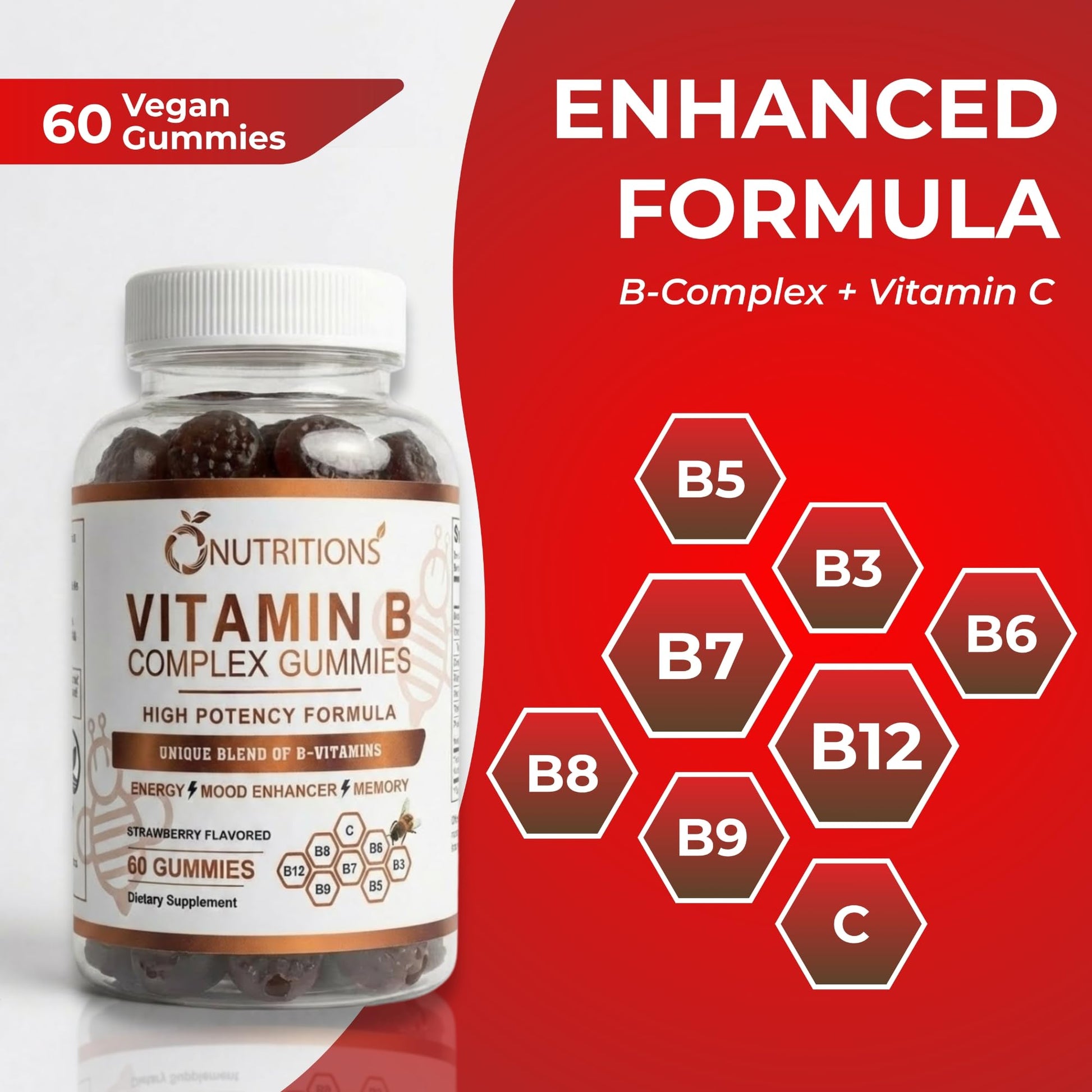 O NUTRITIONS gelatin free pectin based gummy vitamins for daily immune defense