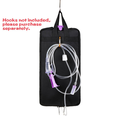 Meesyn feeding bag cover hanging on IV pole