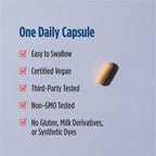 Once daily Nordic Naturals B complex bottle highlighting activated folate and methylcobalamin ingredients.