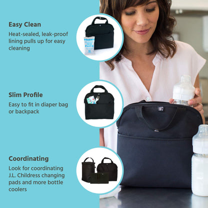 J.L. Childress MaxiCOOL insulated bottle bag side profile