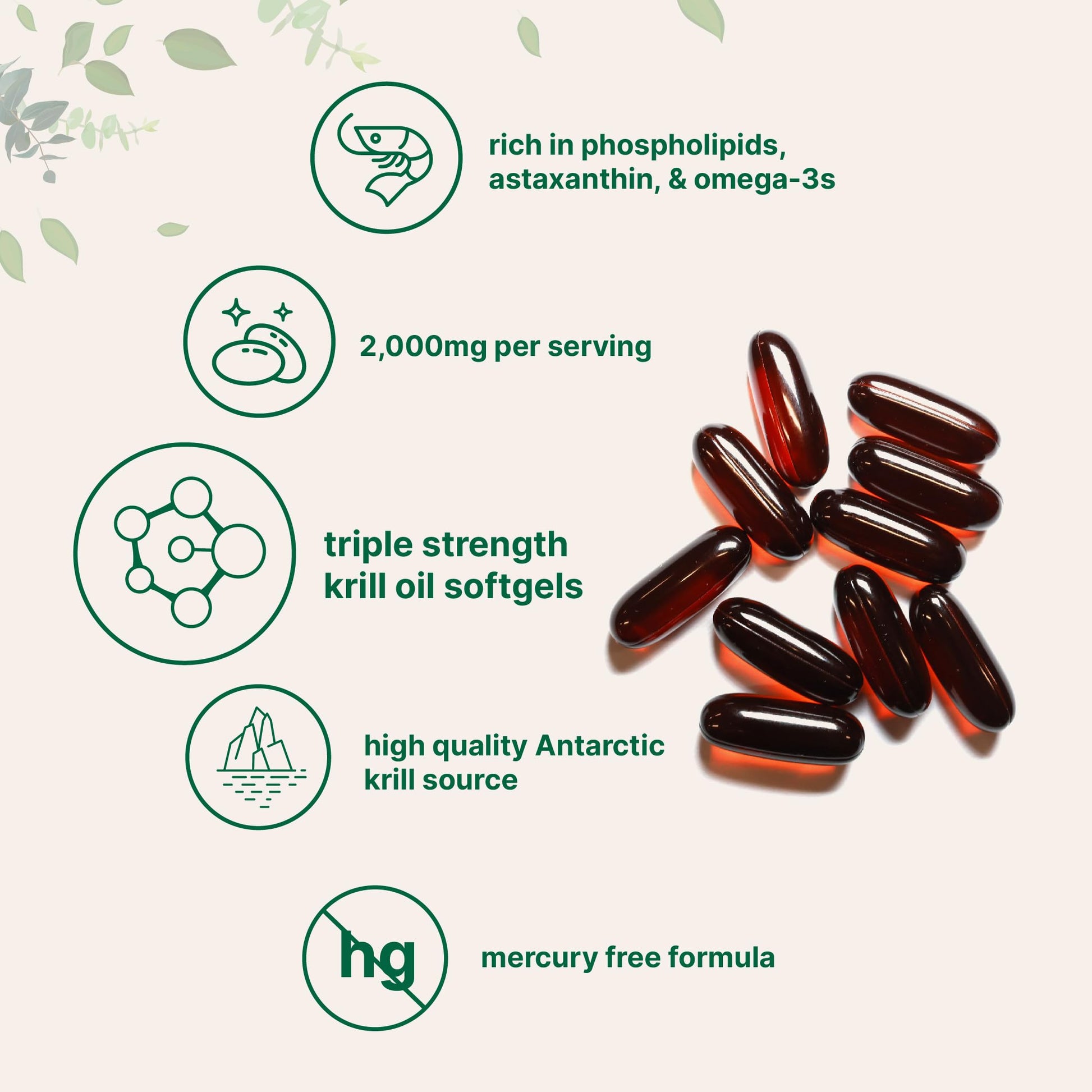Micro Ingredients Omega Three EPA and DHA with phospholipids nutritional facts label