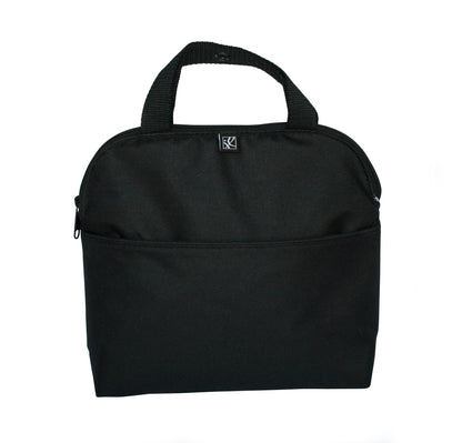 J.L. Childress MaxiCOOL black travel bag open view