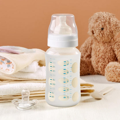 Four piece set of non-slip silicone protective bottle sleeves