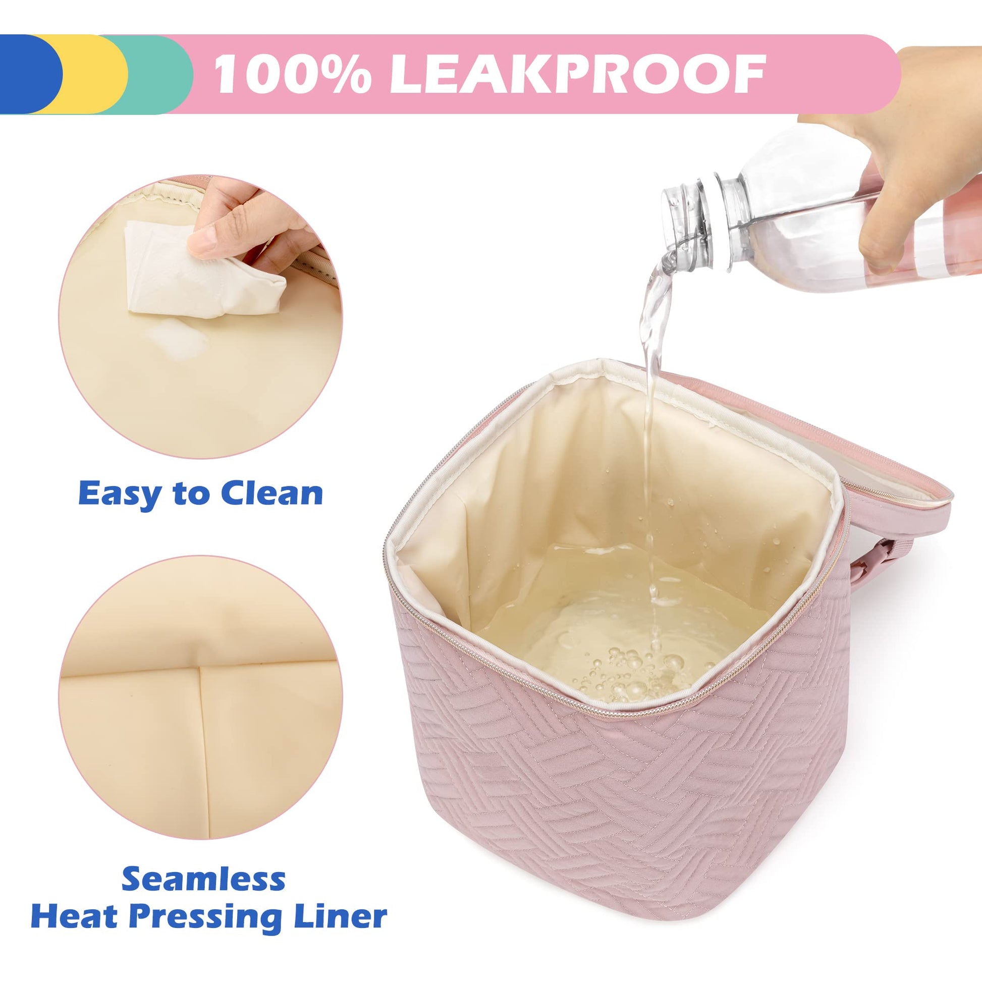 Fasrom baby bottle cooler bag showing internal waterproof liner