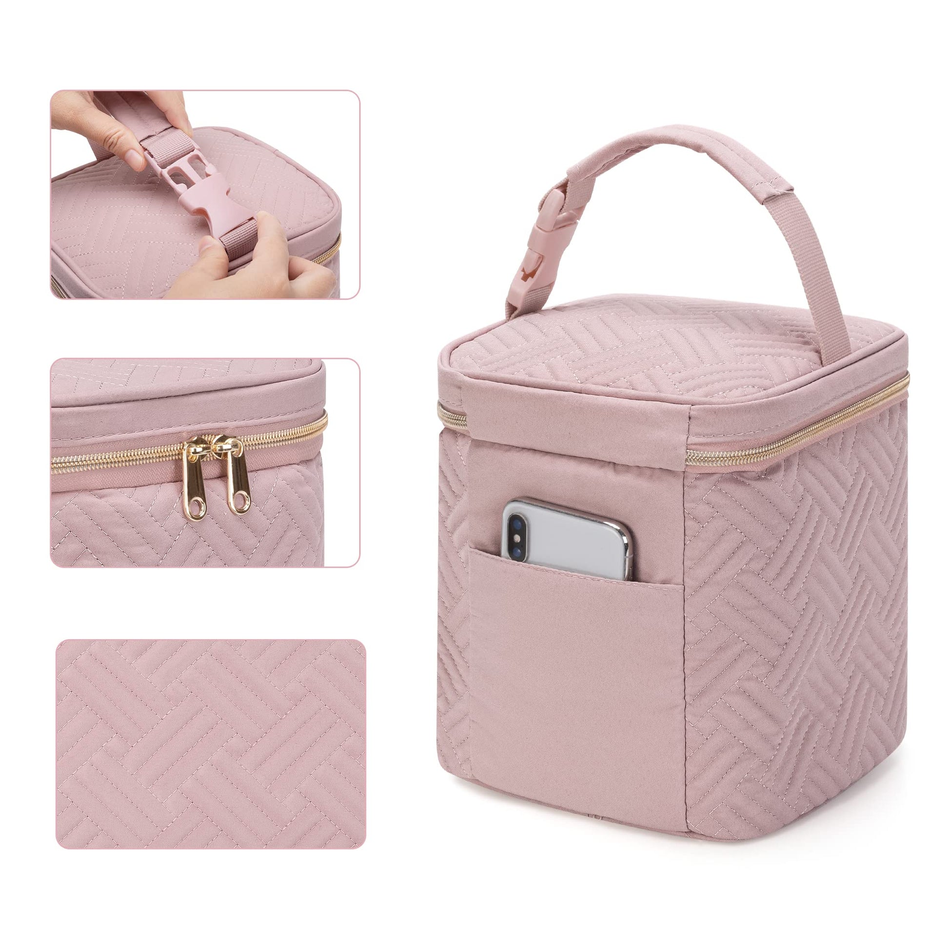 Fasrom cooler bag with contoured ice pack and baby bottles